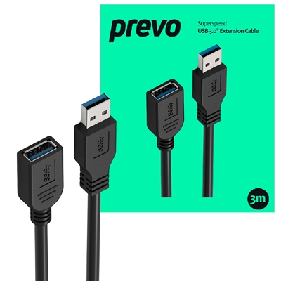 prevo-usbm-usbf-5m-usb-3-0-extension-cable-5m-5gbps-superspeed-usb-a-male-to-female-extender-for-laptops-pc-gaming-consoles-vr-black-retail-box