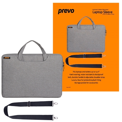 prevo-15-6-inch-laptop-bag-cushioned-lining-with-shoulder-strap-light-grey