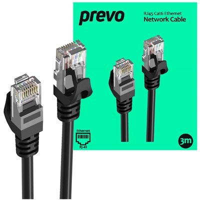 prevo-cat6-blk-3m-network-cable-rj45-m-to-rj45-m-cat6-3m-black-oxygen-free-copper-core-sturdy-pvc-outer-sleeve-clip-protector-retail-box-packaging