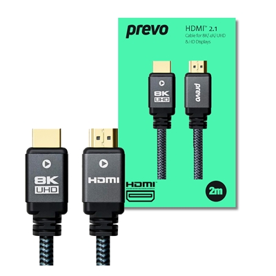 prevo-hdmi-2-1-2m-hdmi-cable-hdmi-2-1-m-to-hdmi-2-1-m-2m-black-grey-supports-displays-up-to-8k60hz-99-9-oxygen-free-copper-with-gold-plated-connectors-superior-design-performance-retai