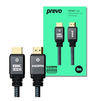 prevo-hdmi-2-1-3m-hdmi-cable-hdmi-2-1-m-to-hdmi-2-1-m-3m-black-grey-supports-displays-up-to-8k60hz-99-9-oxygen-free-copper-with-gold-plated-connectors-superior-design-performance-retai