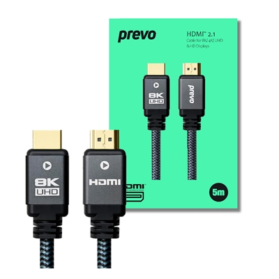 prevo-hdmi-2-1-5m-hdmi-cable-hdmi-2-1-m-to-hdmi-2-1-m-5m-black-grey-supports-displays-up-to-8k60hz-99-9-oxygen-free-copper-with-gold-plated-connectors-superior-design-performance-retai