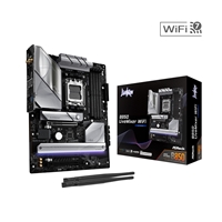 ASRock B850M Steel Legend WiFi AMD AM5 Socket Motherboard, Micro-ATX, 4x DDR5 Slots, 3x M.2 Sockets, Fitted I/O Shield, 2.5GbE LAN, Wi-Fi 7, 1x DisplayPort / 1x HDMI Port