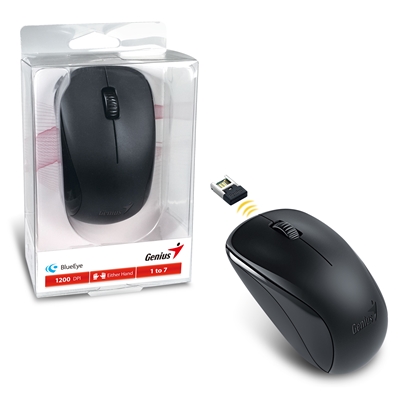 genius-nx-7000-wireless-mouse-2-4-ghz-with-usb-pico-receiver-adjustable-dpi-levels-up-to-1200-dpi-3-button-with-scroll-wheel-ambidextrous-design-black