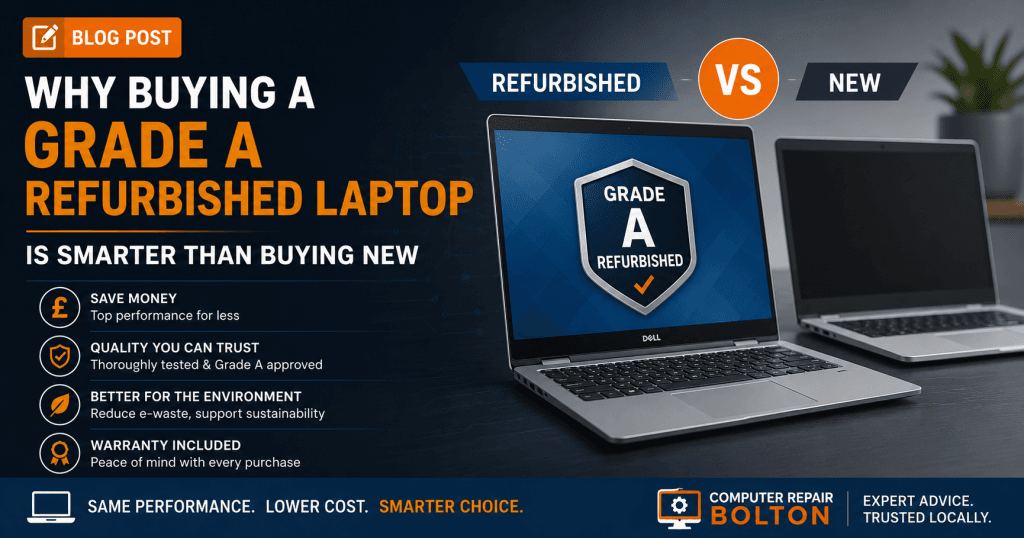 Why Buying a Grade A Refurbished Laptop is Smarter Than Buying New