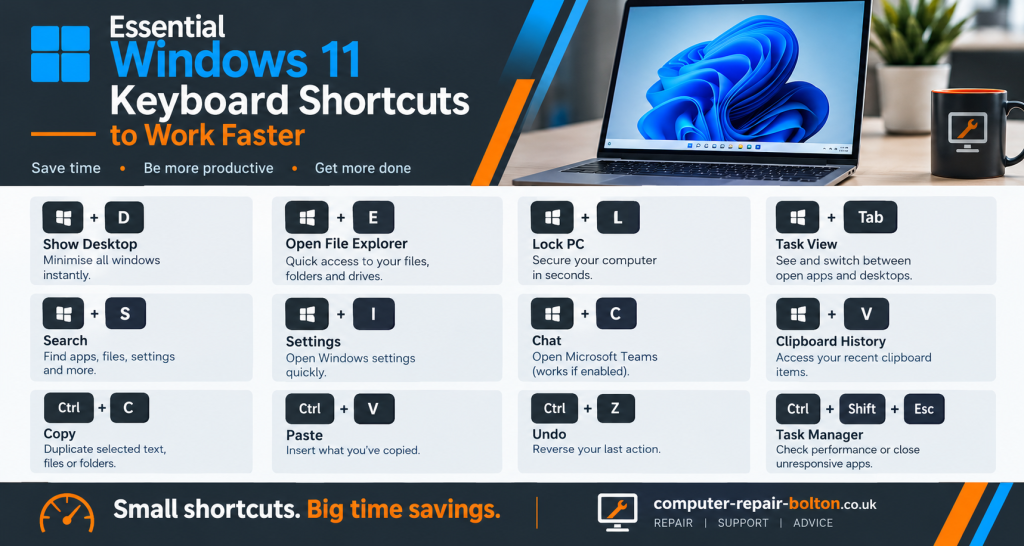 Essential Windows 11 Keyboard Shortcuts to Work Faster