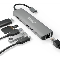 Plugable USBC-7IN1E Portable USB-C Ethernet Docking Station