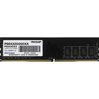 Patriot Signature Series (PSD48G32002) 8GB, DDR4, U-DIMM, 3200MTs, CL22, 288 Pin, Limited Lifetime Warranty